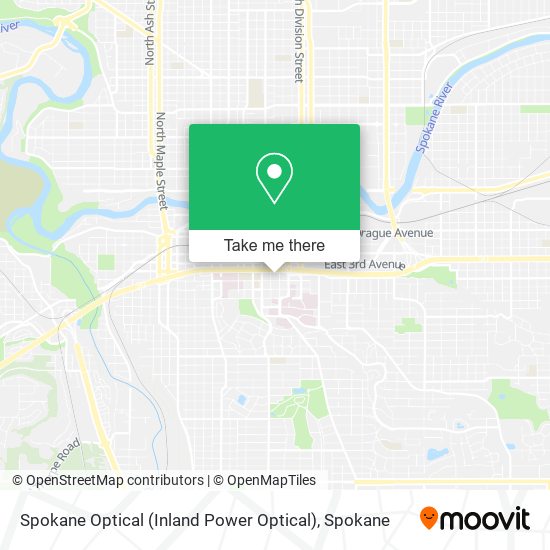 Mapa de Spokane Optical (Inland Power Optical)