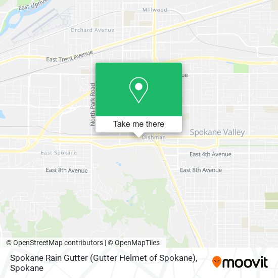 Mapa de Spokane Rain Gutter (Gutter Helmet of Spokane)