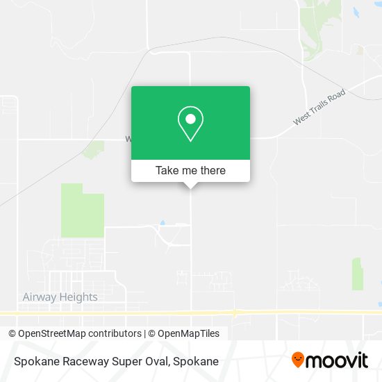 Spokane Raceway Super Oval map