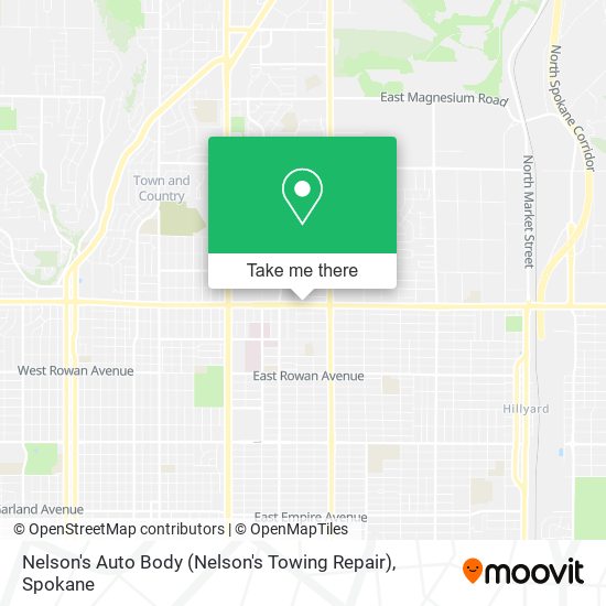 Nelson's Auto Body (Nelson's Towing Repair) map