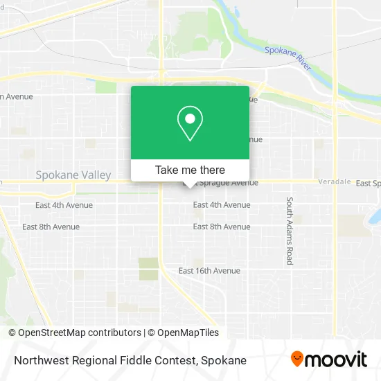 Northwest Regional Fiddle Contest map