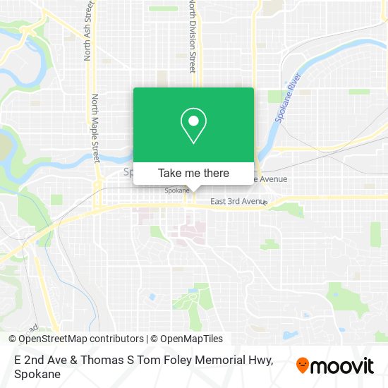 Mapa de E 2nd Ave & Thomas S Tom Foley Memorial Hwy