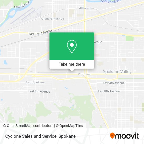 Cyclone Sales and Service map