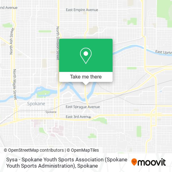 Mapa de Sysa - Spokane Youth Sports Association (Spokane Youth Sports Administration)