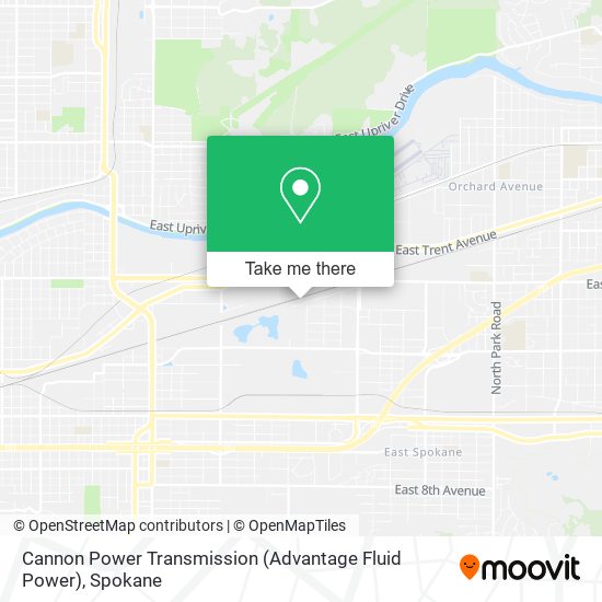 Mapa de Cannon Power Transmission (Advantage Fluid Power)