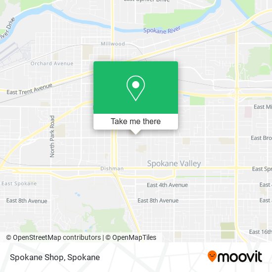 Mapa de Spokane Shop