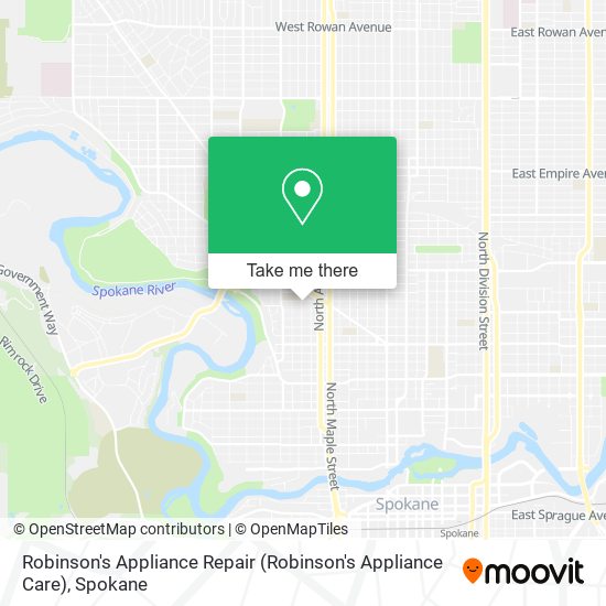 Mapa de Robinson's Appliance Repair