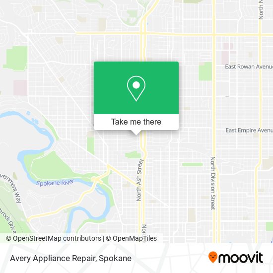 Mapa de Avery Appliance Repair