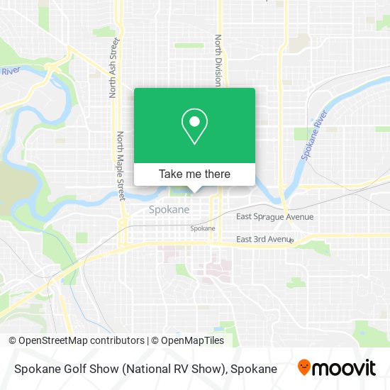 Mapa de Spokane Golf Show (National RV Show)
