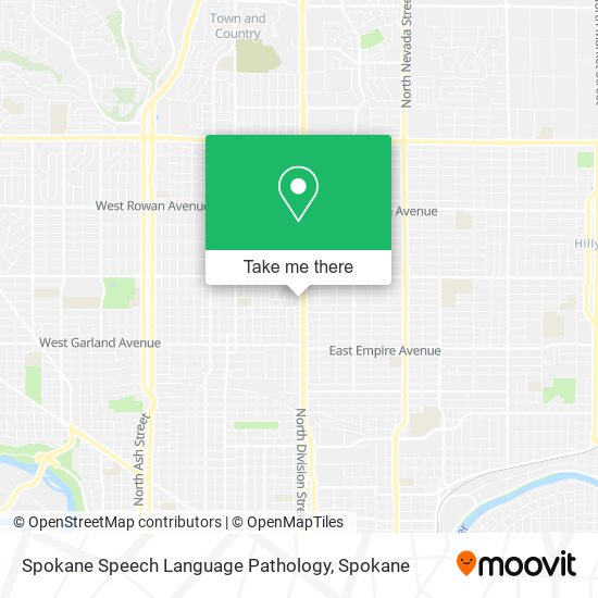 Spokane Speech Language Pathology map