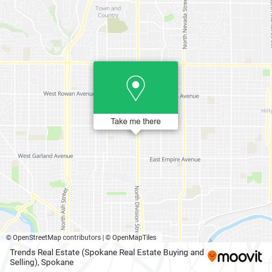 Mapa de Trends Real Estate (Spokane Real Estate Buying and Selling)