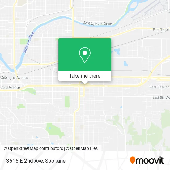 3616 E 2nd Ave map