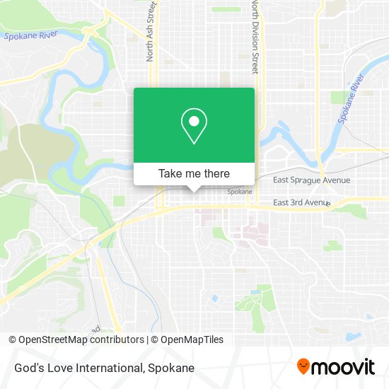 God's Love International map