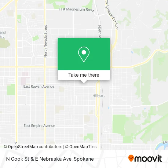 Mapa de N Cook St & E Nebraska Ave