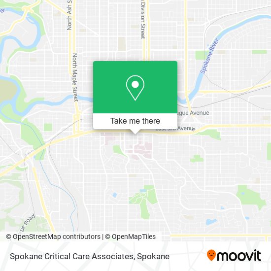 Spokane Critical Care Associates map
