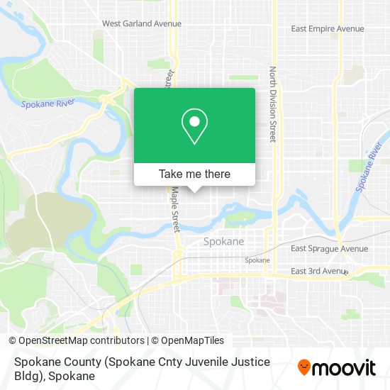 Mapa de Spokane County (Spokane Cnty Juvenile Justice Bldg)