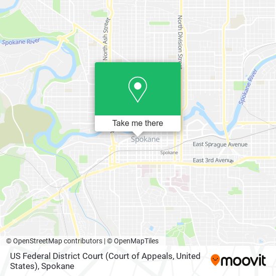 US Federal District Court (Court of Appeals, United States) map