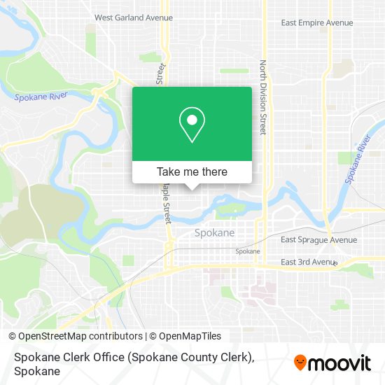 Spokane Clerk Office (Spokane County Clerk) map