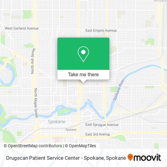 Drugscan Patient Service Center - Spokane map