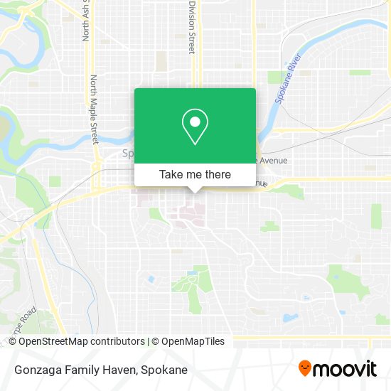 Gonzaga Family Haven map