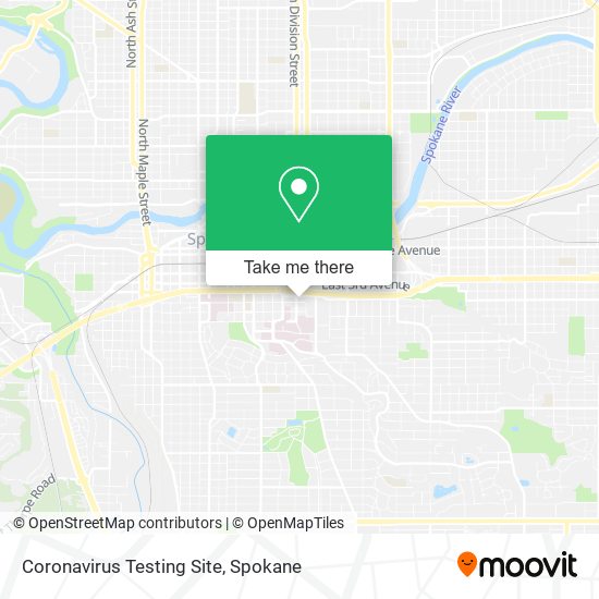 Coronavirus Testing Site map