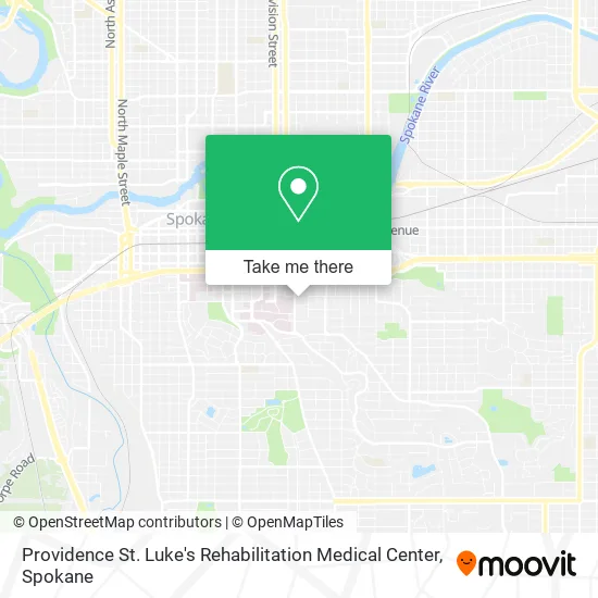 Mapa de Providence St. Luke's Rehabilitation Medical Center