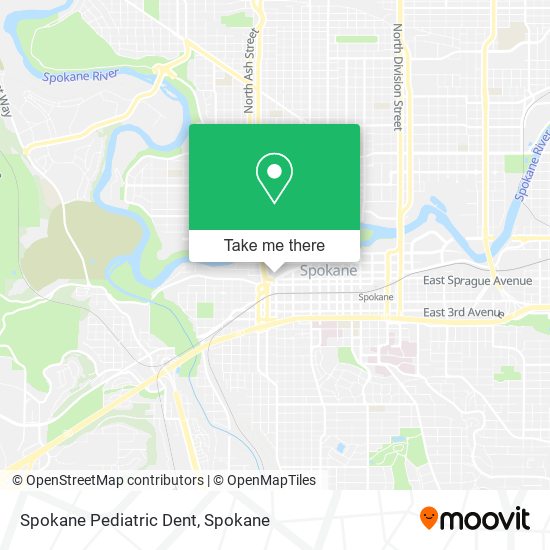 Spokane Pediatric Dent map