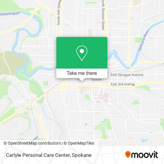 Carlyle Personal Care Center map