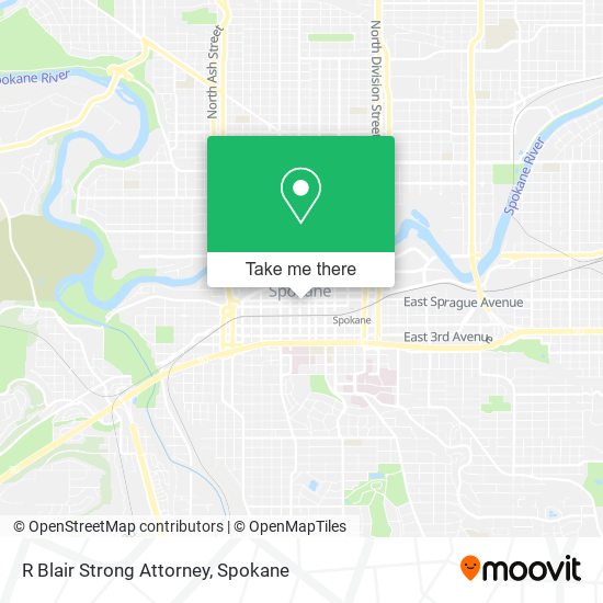 R Blair Strong Attorney map