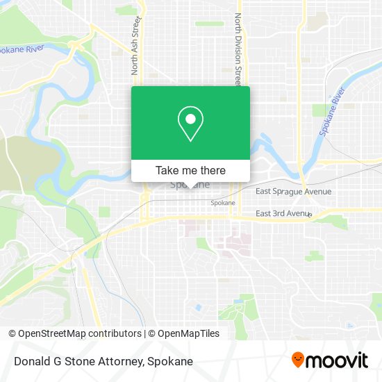 Donald G Stone Attorney map