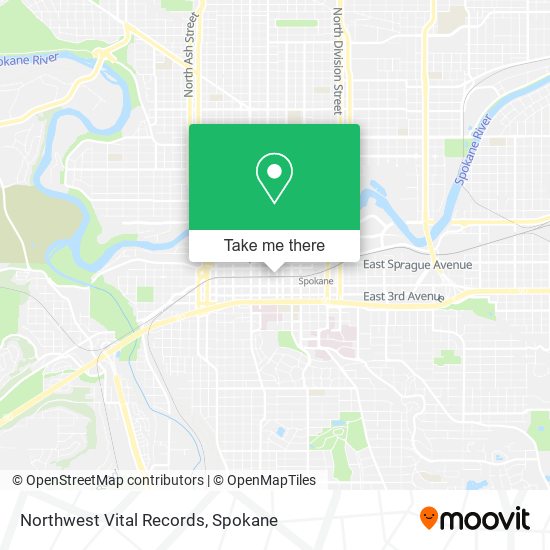 Northwest Vital Records map