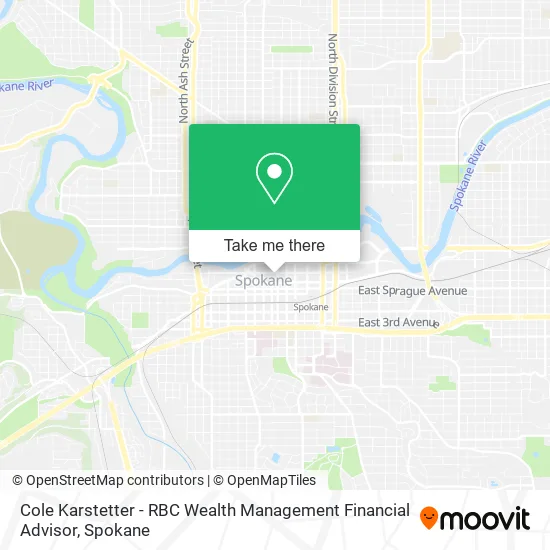 Mapa de Cole Karstetter - RBC Wealth Management Financial Advisor