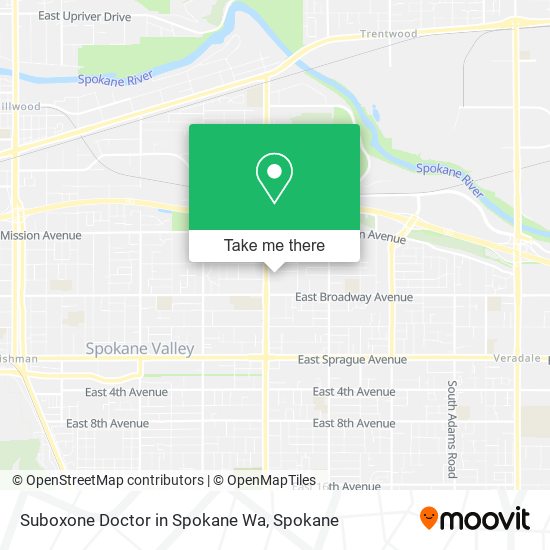 Mapa de Suboxone Doctor in Spokane Wa