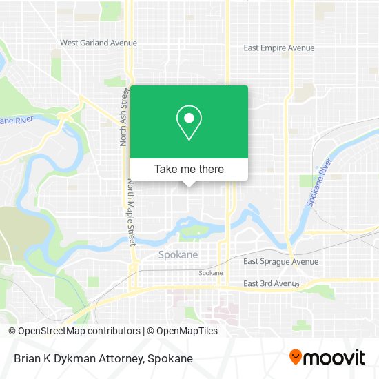 Brian K Dykman Attorney map