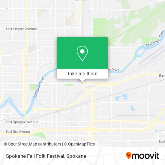 Spokane Fall Folk Festival map