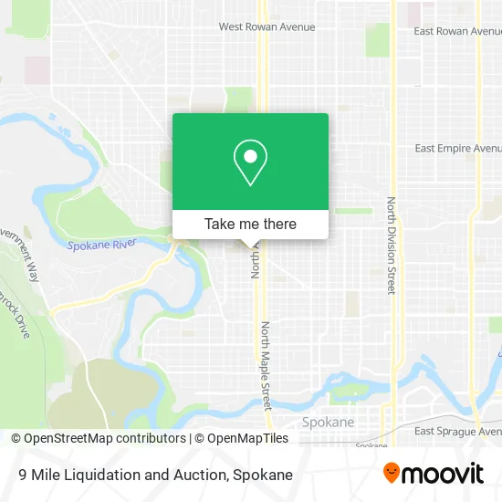 Mapa de 9 Mile Liquidation and Auction