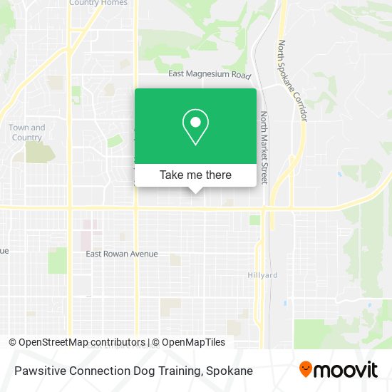 Mapa de Pawsitive Connection Dog Training