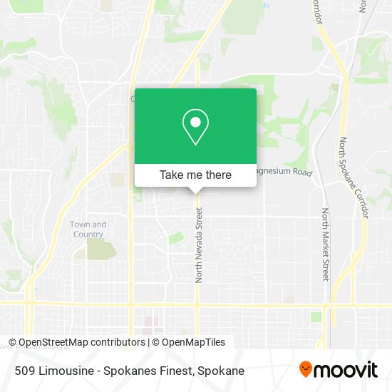 509 Limousine - Spokanes Finest map