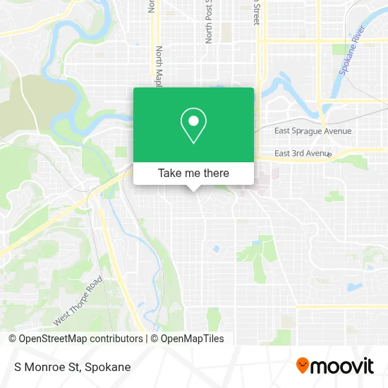 S Monroe St map