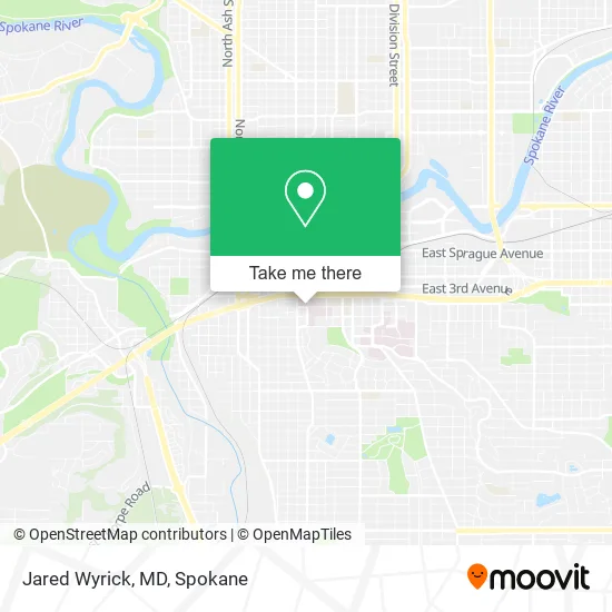 Jared Wyrick, MD map