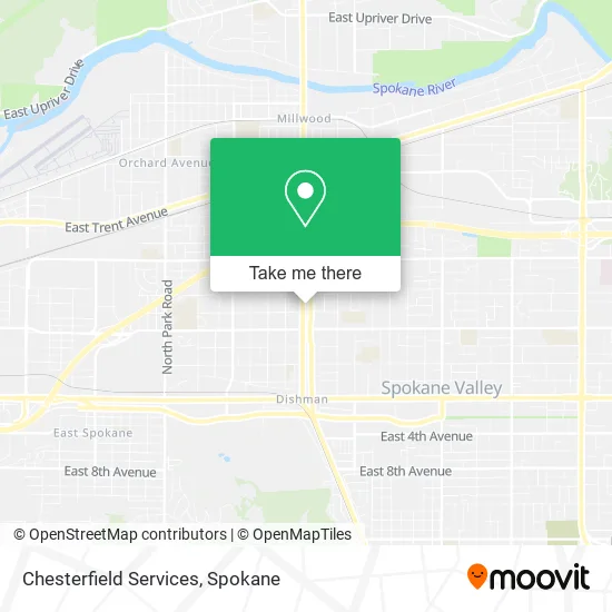 Mapa de Chesterfield Services
