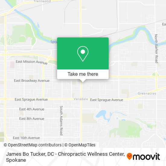 Mapa de James Bo Tucker, DC - Chiropractic Wellness Center