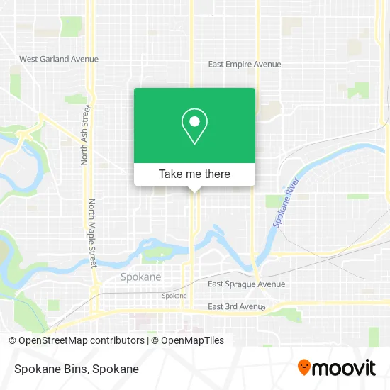 Spokane Bins map