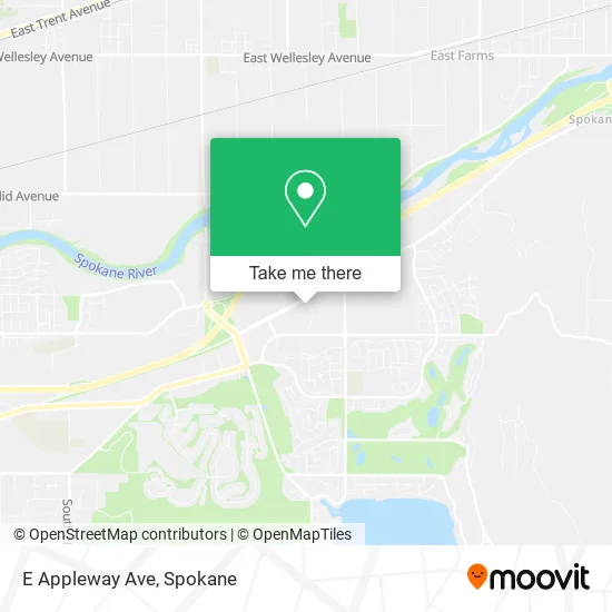 Mapa de E Appleway Ave