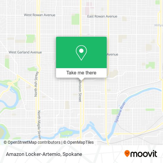 Amazon Locker-Artemio map