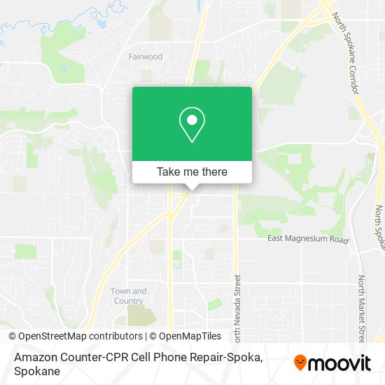 Mapa de Amazon Counter-CPR Cell Phone Repair-Spoka