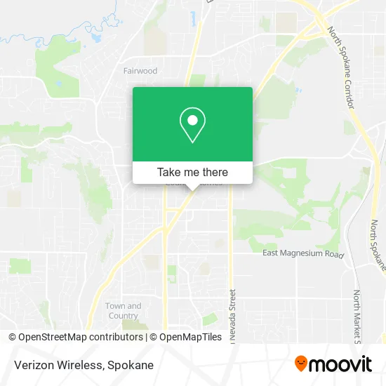 Mapa de Verizon Wireless
