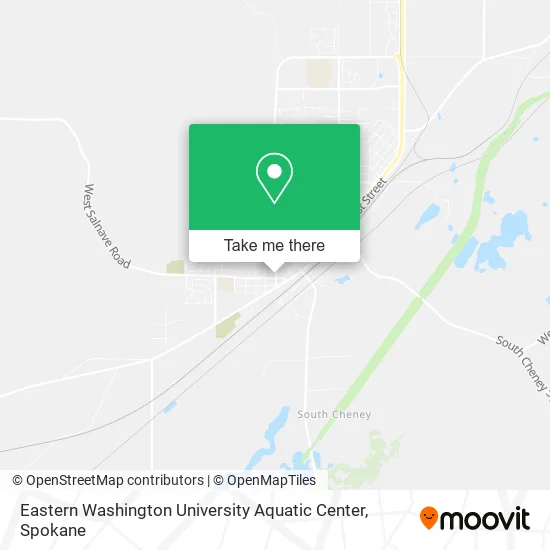 Mapa de Eastern Washington University Aquatic Center