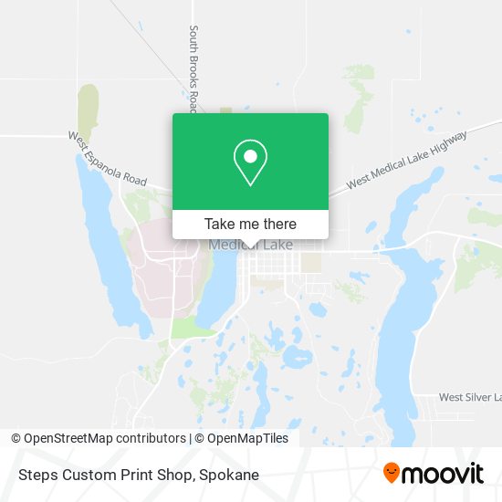 Mapa de Steps Custom Print Shop