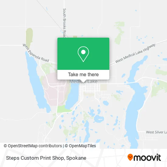 Steps Custom Print Shop map